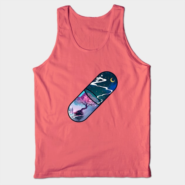 Sakura Pill Tank Top by seerlight